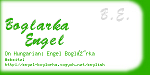 boglarka engel business card